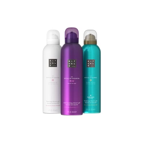 RITUALS Shower Foam Gift Set – Luxury Care Set The Ritual of Sakura, Karma and Yozakura 3 x 200 ml